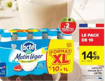 Carrefour Market Lait U.H.T. Format XL offre