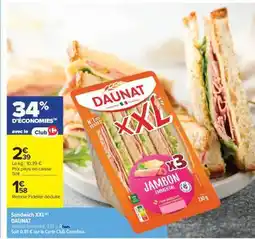 Carrefour Market Sandwich XXL offre