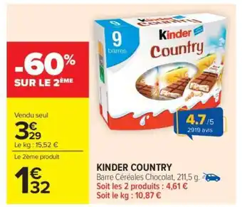 Carrefour Market KINDER COUNTRY offre