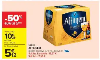 Carrefour Market BIÈRE AFFLIGEM offre