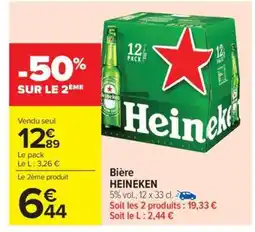 Carrefour Market BIÈRE “HEINEKEN” offre