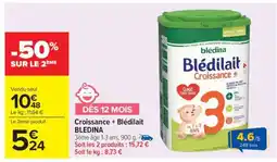 Carrefour Market Croissance Blédilait Blédina offre