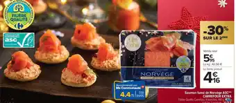 Carrefour Market Saumon fumé de Norvège ASC Carrefour Extra offre