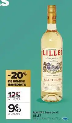 Carrefour Market Lillet Blanc offre