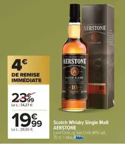 Carrefour Market Scotch Whisky Single Malt AERSTONE offre