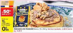 Carrefour PANCAKES X10 PASQUIER offre