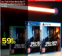 Carrefour CALL OF DUTY BLACK OPS 7 offre