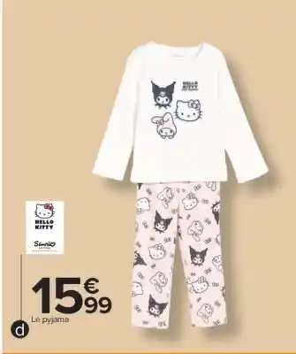 Carrefour Le pyjama offre