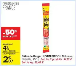 Carrefour Bâton De Berger Justin Bridou offre