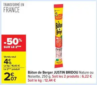 Carrefour Bâton De Berger Justin Bridou offre