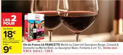 Carrefour Vin de France LA FRANCETTE offre