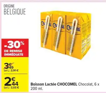 Carrefour Boisson Lactée CHOCOMEL Chocolat, 6 x 200 ml offre