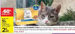 Carrefour Pâtée pour chat GOURMET GOLD offre