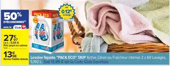 Carrefour Lessive liquide Pack éco SKIP offre
