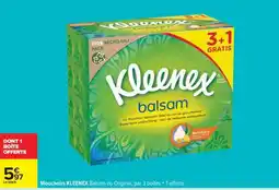Carrefour Mouchoirs KLEENEX Balsam ou Original offre