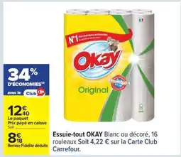 Carrefour ESSUIE-TOUT “OKAY” offre