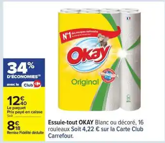 Carrefour ESSUIE-TOUT “OKAY” offre