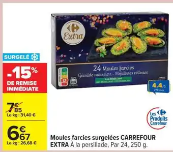 Carrefour Moules farcies surgelées CARREFOUR EXTRA offre