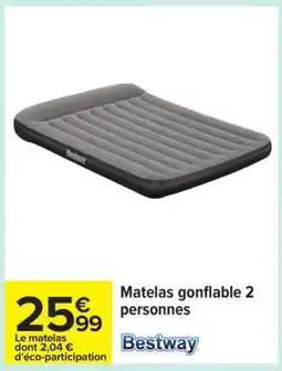 Carrefour Matelas Gonflable 2 Personnes offre