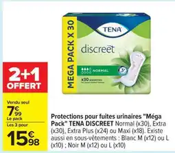 Carrefour TENA Discreet Mega Pack offre