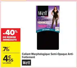 Carrefour Collant Morphologique Semi-Opaque Anti-frottement offre