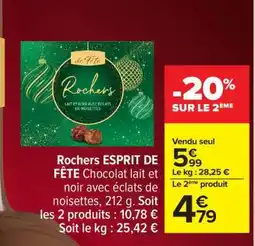 Carrefour Rochers ESPRIT DE FÊTE offre