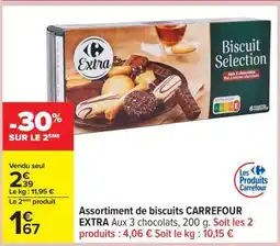 Carrefour Assortiment de biscuits CARREFOUR EXTRA offre