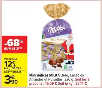 Carrefour Mini Delices Milka offre