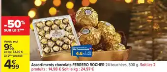 Carrefour Assortiments chocolats FERRERO ROCHER offre