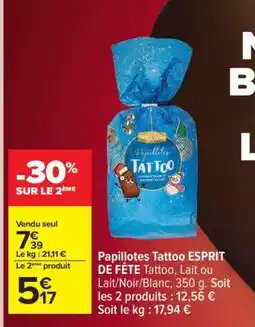 Carrefour Papillotes Tattoo ESPRIT DE FÊTE offre