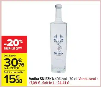 Carrefour Vodka SNIEZKA offre