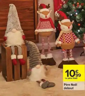 Carrefour Père Noël debout offre