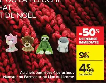 Carrefour Peluches offre