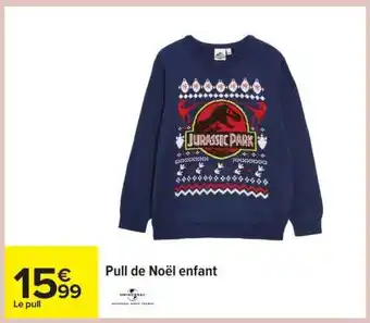 Carrefour Pull de noël enfant offre
