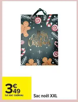 Carrefour Sac noël XXL offre