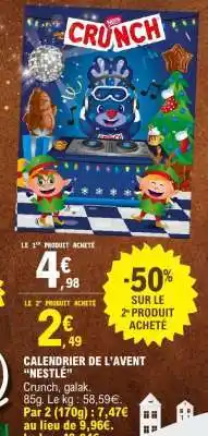 E.Leclerc Calendrier de l'Avent 'Nestlé' offre