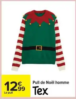 Carrefour Pull de Noël homme offre