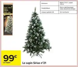 Carrefour Le sapin Sirius n°21 offre