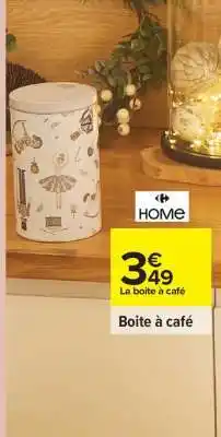 Carrefour Boite à café offre