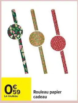 Carrefour Rouleau papier cadeau offre