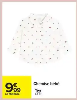 Carrefour Chemise bébé offre