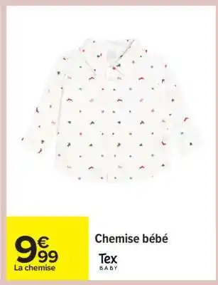 Carrefour Chemise bébé offre