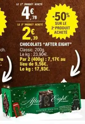 E.Leclerc CHOCOLATS 'AFTER EIGHT' offre