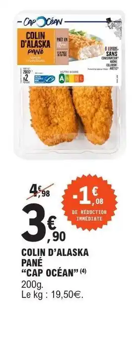 E.Leclerc Colin D'alaska Pané Cap Océan offre