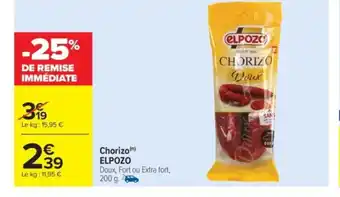 Carrefour Market ELPOZO Chorizo offre