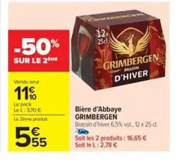 Carrefour Market GRIMBERGEN Bière d'Abbaye offre
