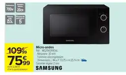 Carrefour Market SAMSUNG Micro-ondes offre