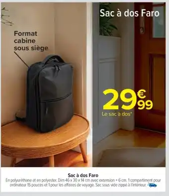 Carrefour Market Sac à dos Faro offre