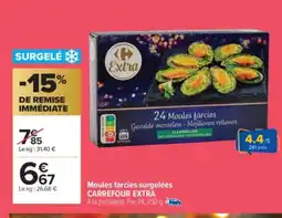 Carrefour Market CARREFOUR EXTRA Moules farcies surgelées offre