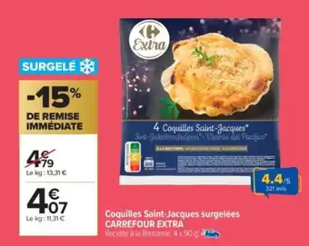 Carrefour Market CARREFOUR EXTRA Coquilles Saint-Jacques surgelées offre